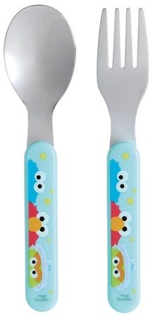 Zak! Divided Plate/Flatware - Sesame Street - Flatware