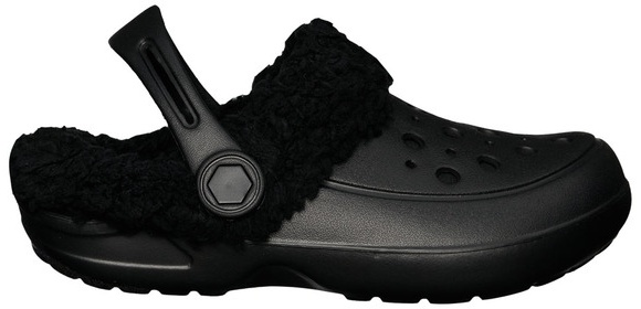 Lily & Dan Warm Lined Clogs - Black