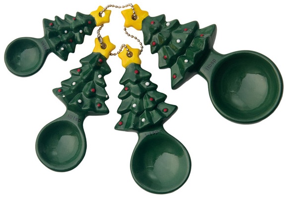 Merry Moments Measuring Spoon - Green Tree