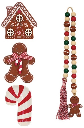 Merry Moments Holiday Tray Objects - Gingerbread