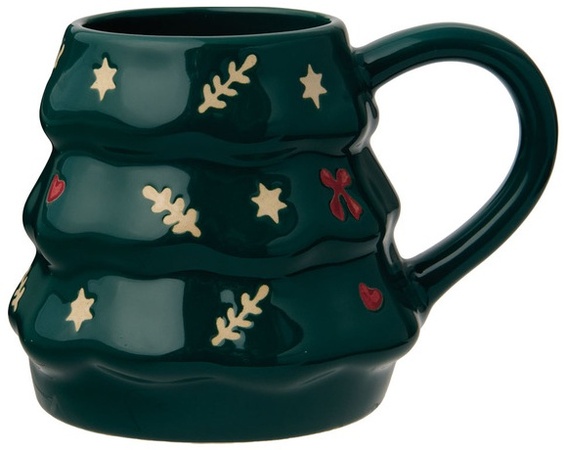 Merry Moments 3D Christmas Mug - Novelty Tree - Geen