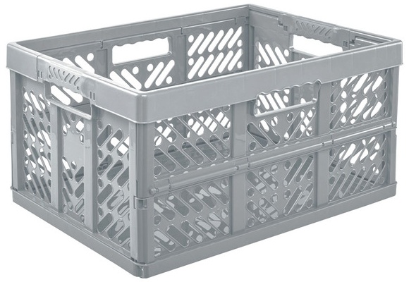 Home Creation 45l Premium Folding Box - Cool Grey