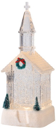 Merry Moments LED Holiday Figurine - Church
