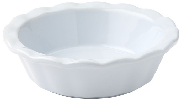 Crofton Mini Ceramic Pie Dish - White