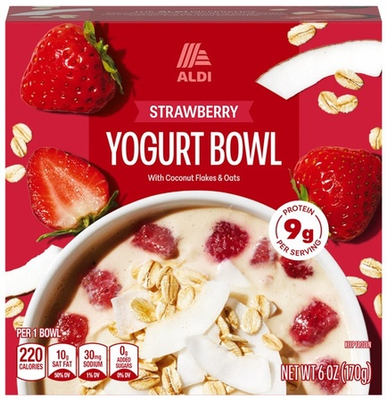 Aldi Yogurt Bowls - Strawberry