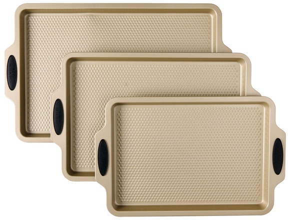Crofton 3pc Cookie Sheet - Gold