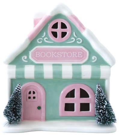 Merry Moments LED Nostalgic Village House - Bookstore