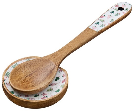 Merry Moments Holiday Enamel Utensil - Trees