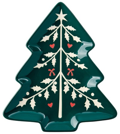 Merry Moments Character Servingware - Tree Plate - Green