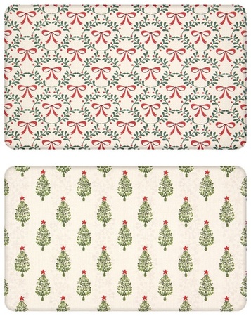 Merry Moments 18x30 Holiday Comfort Mat - Bow Lattice