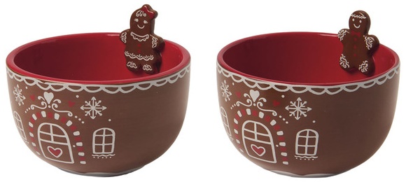 Merry Moments 2pk Ramekin Set - Gingerbread