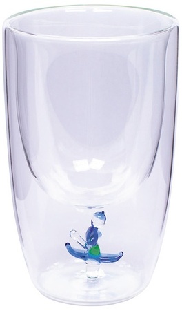 Merry Moments Double Wall Icon Glass - Skier