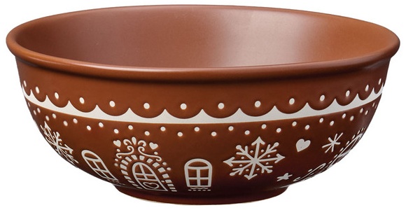 Merry Moments Character Servingware - Gingerbread Bow - Brown