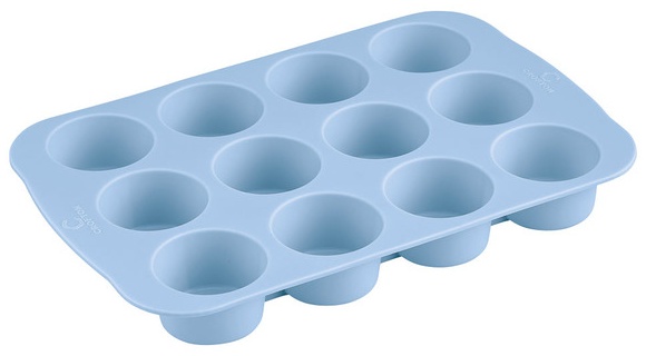 Crofton Silicone Mini Muffin Pan - Light Blue