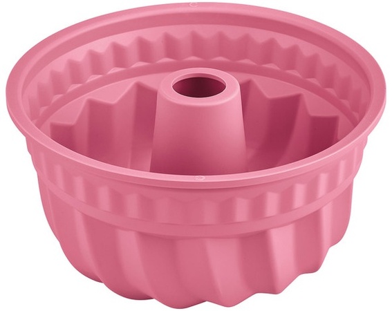 Crofton Silicone Fluted Tube Pan - Rose