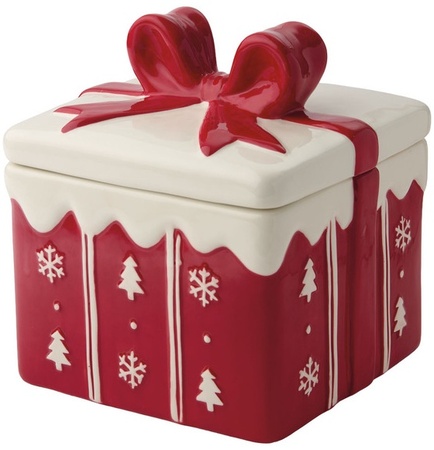 Crofton Christmas Cookie Jar - Red Present