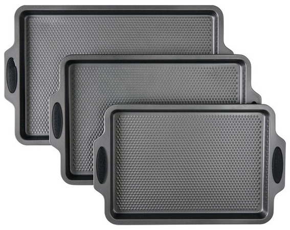 Crofton 3pc Cookie Sheet - Gray