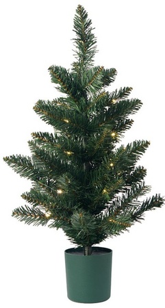 Merry Moments 2Ft LED Tabletop Tree - Green Tree