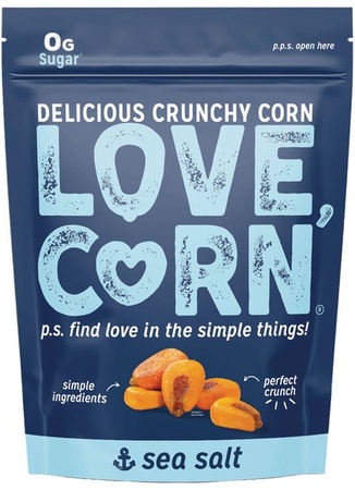 Love Corn Crunchy Corn Snacks - Sea Salt