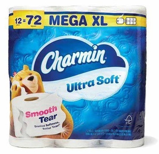 Charmin Bathroom Tissue, Mega XL Rolls or Mega XXL Rolls