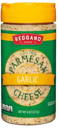 Reggano Seasoned Parmesan Cheese - Garlic
