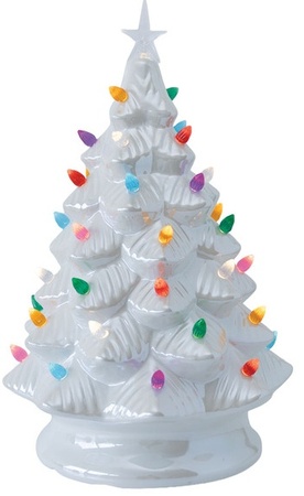 Merry Moments Nostalgic Tree - White