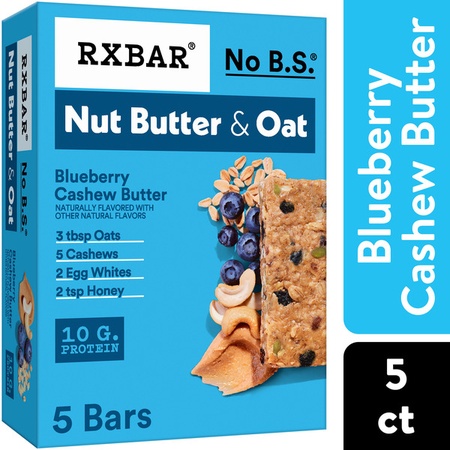 Rx Bar RX Nut Butter and Oat Bars - Blueberry