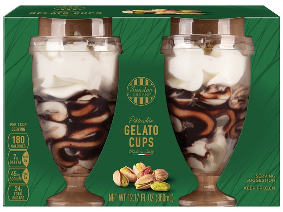 Sundae Shoppe Italian Gelato/Ice Cups - Pistachio