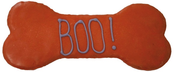 Heart To Tail Large Frosted Dog Bone - Boo