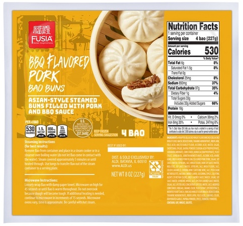 Fusia Asian Inspirations Bao Buns - BBQ Pork