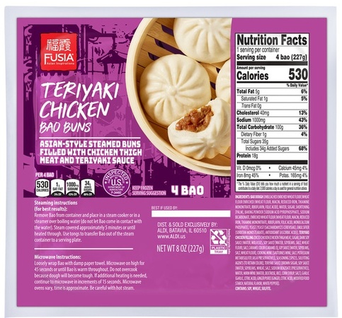 Fusia Asian Inspirations Bao Buns - Teriyaki Chkn