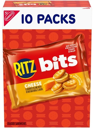 Nabisco 10 Pk Cookie Cracker Assortment - RitzBits Cheese