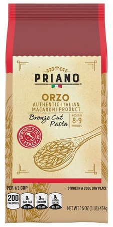Priano Bronze Cut Orzo or Stars - Orzo