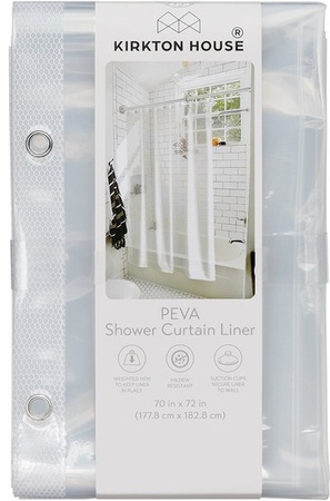 Kirkton House Shower Curtain Liner - Clear