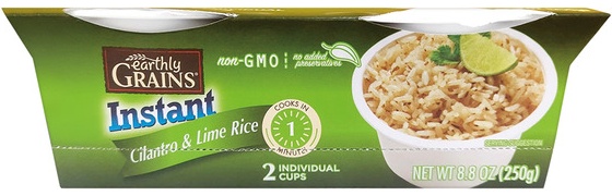 Earthly Grains RTS Rice Cups - Cilantro Lime