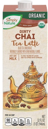 Simply Nature Org Tea Concentrate - Dirty Chai