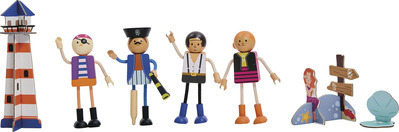 Little Town Wooden Characters