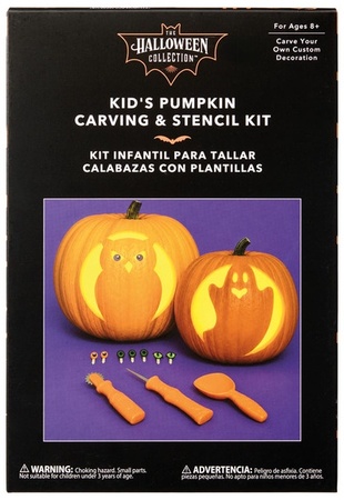 The Halloween Collection Pumpkin Carving and Stencil - Kids CarvingKit