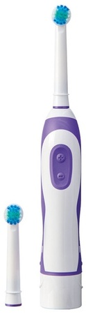 Ambiano Rotary Electric Toothbrush/Brushes - Purple