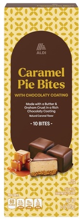 Aldi Choc Covered Pie Bites - Caramel
