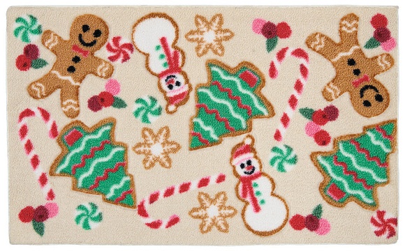Merry Moments Holiday Artisan Accent Rug - Cookies