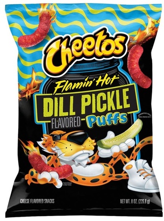 Frito Lay Cheetos Puffs - Hot Dill Pickle