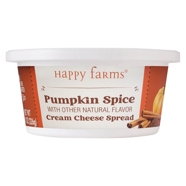 1. Happy Farms Pumpkin Spice Cream Cheese — $2.29