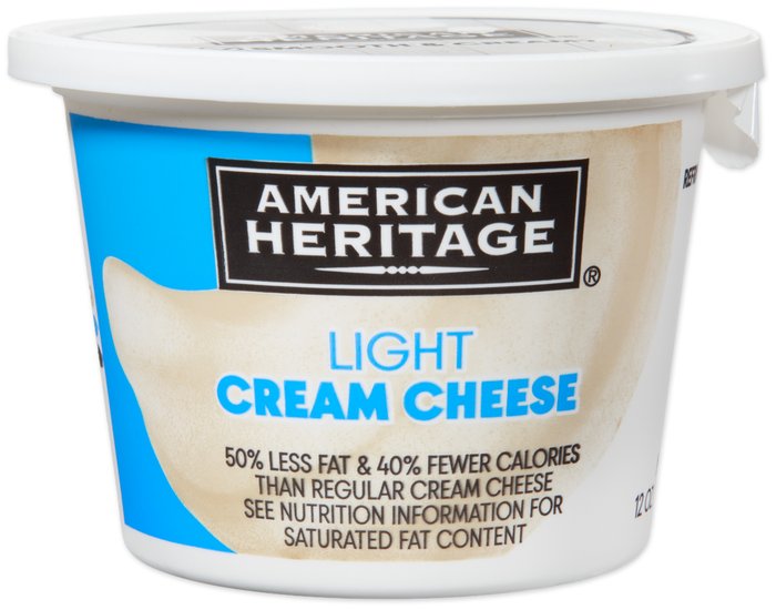 American Heritage Light Cream Cheese - official