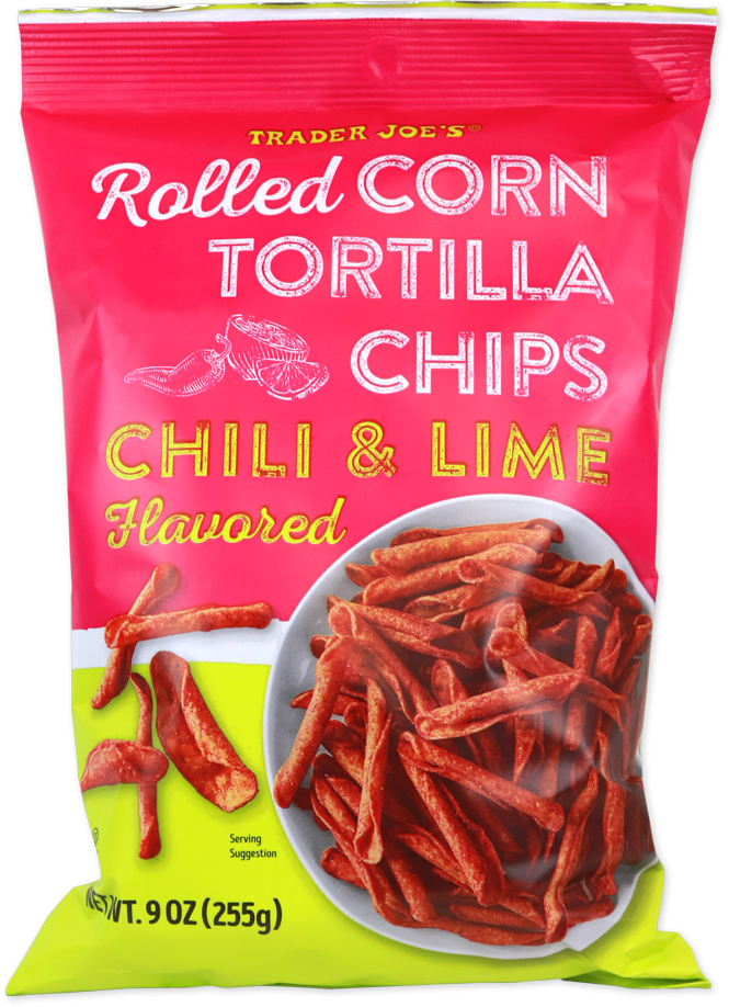 Chili & Lime Flavored Rolled Corn Tortilla Chips — Trader Joe’s product