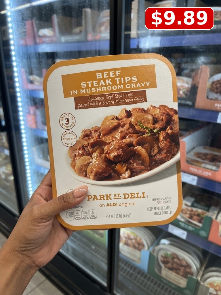 Park Street Deli Sirloin Steak Tips With Mushroom Gravy