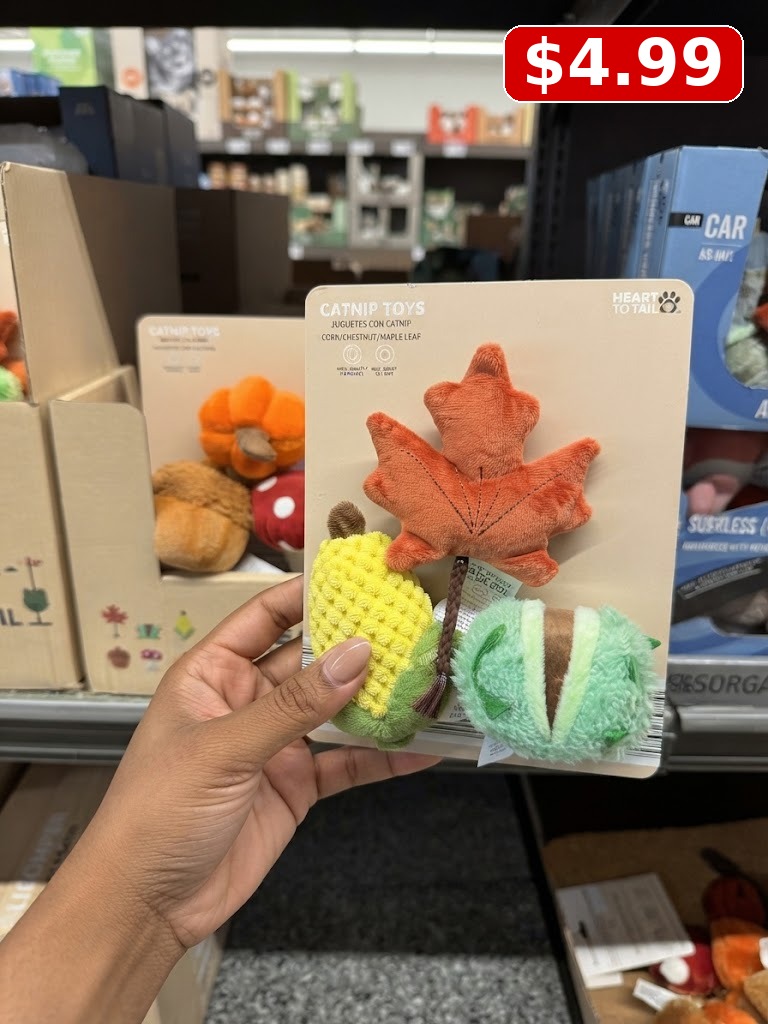 Heart To Tail Corn/Leaf/Chestnut Catnip Toys