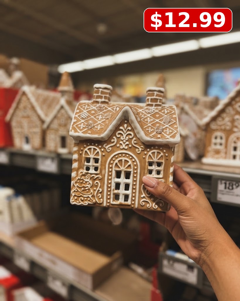 Merry Moments Ceramic Gingerbread Awning House