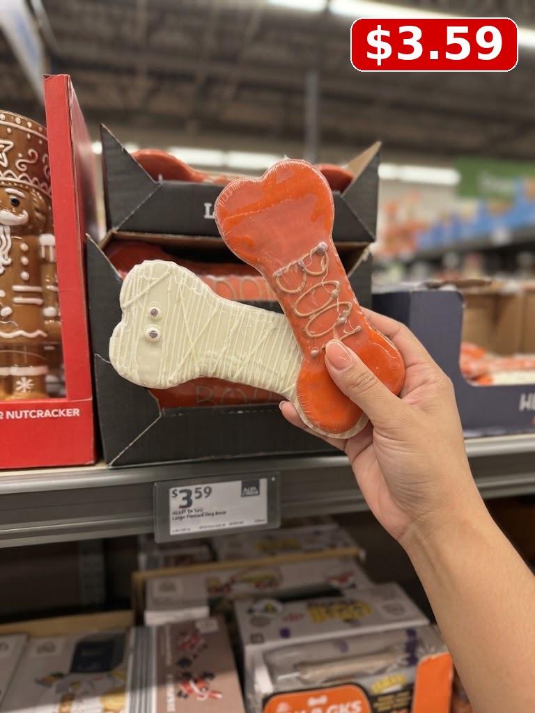 Heart To Tail Boo! Large Frosted Dog Bone
