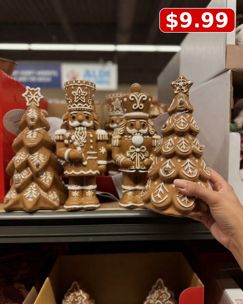 Merry Moments Ceramic Gingerbread Tree with Star